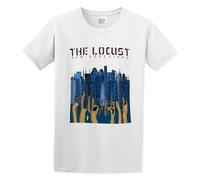 The Locust V4 New Erections Khaki Olive Harore Punk Men Adult Short Sleeve White S