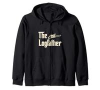 The Logfather - Boscaiolo - Motosega - Logger Woodsman Felpa con Cappuccio