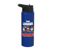 The Logger Gnome divertente Logger Natale Stainless Steel Insulated Water Bottle