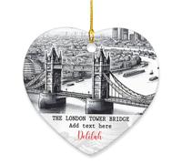 The London Tower Bridge Addobbi Albero Di Natale Unico Decorazioni Albero Di Natale Con Corda Natalizio Da Appendere Per Casa Finestra Vacanza