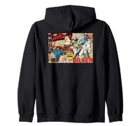 The Lone Ranger Silver Rides Collage Felpa con Cappuccio