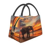 The Lonely Elephant Borsa termica per il pranzo da donna, grande capacità, a prova di perdite e facile da pulire per lavoro, picnic e viaggi