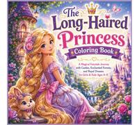 The Long-Haired Princess Coloring Book: A Magical Fairytale Journey with Castles, Enchanted Forests, and Royal Dreams for Girls & Kids Ages 4-8.