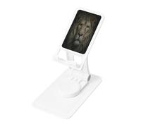The longing of a Lion - Supporto da scrivania regolabile per iPhone e tutti i telefoni, rotazione a 360°, pieghevole integrato, base quadrata