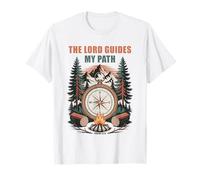 The Lord Guides My Path - Psalm 32:8 Christian Faith Camping Maglietta