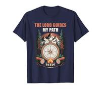 The Lord Guides My Path - Psalm 32:8 Christian Faith Camping Maglietta