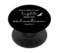 The Lord is my Light and Salvation Eagle Soar Bibbia Verse PopSockets PopGrip Adesivo