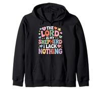 The Lord Is My Shepherd I Lack Nothing Church Strength - Felpa con Cappuccio