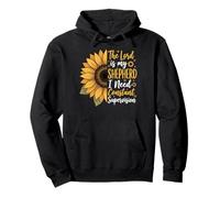The Lord Is My Shepherd I Need Constant Supervision Felpa con Cappuccio