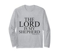 The Lord Is My Shepherd Psalm 23:1 Maglia a Manica