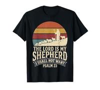 The Lord is My Shepherd Psalm 23 Faith Scripture Jesus Maglietta