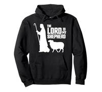 The Lord Is My Shepherd Psalms 23:1 Bible Verse Christians Felpa con Cappuccio