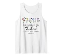 The Lord is My Shepherd Shirt,Psalm 23 Apparel Christian God Canotta