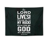 The LORD Lives! Praise Be to My Rock! Exalted Be God My Savior, arazzo da parete per camera da letto, soggiorno, decorazione per la casa, facile da appendere (76,2 x 101,6 cm)