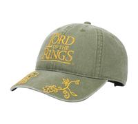 The Lord of The Rings Logo Washed Green Cotton Twill Hat, Green, One Size
