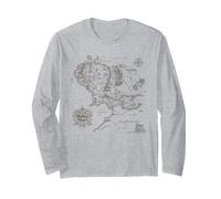 The Lord of The Rings Middle-Earth Map Maglia a Manica