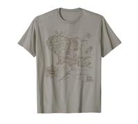 The Lord of The Rings Middle-Earth Map Maglietta