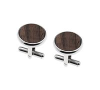 The Lord of the Tools 1 Paio Di Gemelli In Legno Naturale Gemelli Classici Per Camicia Gioielli Uomo Padre Sposo Abbigliamento Decorazione Diametro 17 Mm, Montré comme images, Ottone Legno