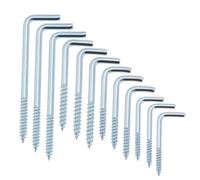 The Lord of the Tools 100 Pezzi Blu Bianco Zincato A Forma Di L Autofilettante Vite Gancio Ad Angolo Retto M2.8x35mm M3.4x40mm M3.8x50mm M3.7x70mm Adatto Per Apparecchiature Industriali