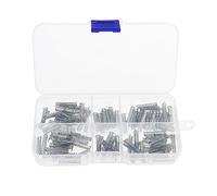 The Lord of the Tools 100PCS Auto Telecomando Flip Key Blade Axis Lock Spring Acciaio Inox 20mm Lunghezza 4mm Diametro 3mm Diametro Interno Chiave Lama Parti di Ricambio