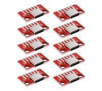 The Lord of the Tools 10PCS USB 3.1 Tipo C Scheda di Test Femmina Scheda di Sblocco Femmina Scheda di Test PCB Scheda Convertitore di Potenza per Test dei Dati Prodotti Elettronici Fai da Te