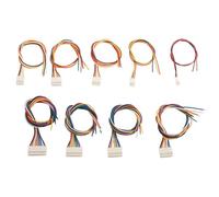 The Lord of the Tools 18 Pezzi Kit Di Cavi Elettronici Per Connettori Cavo A Spina Singola Da 2/3/4/5/6/7/8/9/10 Pin Cavo KF2510 Da 30 Cm Di Lunghezza Per Elettrodomestici