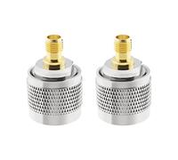 The Lord of the Tools 2 adattatori RF tipo N maschio a SMA femmina, adattatori coassiali RF da N a SMA accessori per connettori coassiali per antenne radio di trasmissione -55 ~ +155 °C