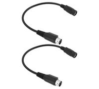 The Lord of the Tools 2 Pezzi Adattatore Di Alimentazione DC DC5.5X2.1 Femmina A DIN Rotondo A 3 Pin Per Fotocamera E Stampante