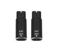 The Lord of the Tools 2 Pezzi Convertitore Di Carica Per Rasoio Di Tipo C Da 4,3V 500mA A00390 Compatibile Con Philips Compatibile Con Norelco Compatibile Con Oneblade QP2520 QP2515