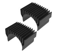 The Lord of the Tools 2 Pezzi RC Car Motore Elettrico Dissipatore Di Calore Ventilato Aletta 45x28x30mm Per 1:10 540 550 3650 3660 3670 3674 Nero