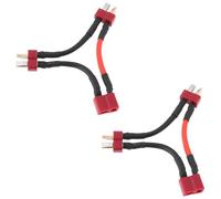 The Lord of the Tools 2x Cavo Di Ricarica Per Batteria Lipo Da Maschio A Femmina Tipo T Adattatore 14AWG Per Modelli Di Aeromobili E Auto 5 Cm.