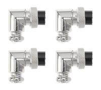 The Lord of the Tools 4 Connettori Ad Angolo Retto Per Microfono A 90° A 6 Pin Per Radio CB E Radio Amatoriale
