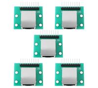 The Lord of the Tools 5pcs Scheda Di Breakout Del Connettore RJ45 Scheda Di Test Adattatore Della Porta Di Rete A 8 Pin Per Il Sistema Di Rete Domestico O Ufficio Presa Orizzontale