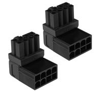 The Lord of the Tools Adattatore di Alimentazione 2PCS 8PIN Connettore GPU VGA PCIe da 90 Gradi per Computer Desktop Scheda Grafica Adattatore A Gomito Ad Angolo Retto Nero (Angolato Verso Il Basso)