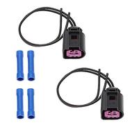 The Lord of the Tools Cablaggio Per Spina Generatore Per Auto Da 2 Pezzi Con Tubi Termorestringenti 1J0973772 Compatibile Con Audi Compatibile Con VW Spina Connettore Alternatore A 2 Pin