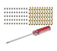 The Lord of the Tools Kit di viti per scheda madre per case PC, distanziatori in ottone M3 x 6 x 4 mm, viti M3 x 5 mm con cacciavite, per hard disk, case del computer, scheda madre