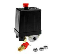 The Lord of the Tools Pressostato del compressore d'aria monofase (4 porte) con valore di sicurezza e spina di chiusura 12Bar 175PSI