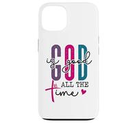 The Lord Your God is Good All the Time Christian Bible Verse Custodia per iPhone 13