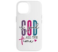 The Lord Your God is Good All the Time Christian Bible Verse Custodia per iPhone 14