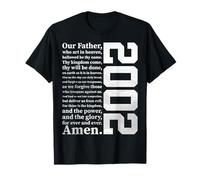 The Lord's Prayer 2002 Religioso Gesù 24 Compleanno Maglietta