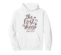 The Lost Sheep - Bibbia Citazione - Luca 15: 3-7 Felpa con Cappuccio