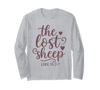 The Lost Sheep - Bibbia Citazione - Luca 15: 3-7 Maglia a Manica