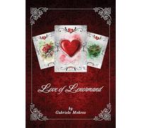 The Love of Lenormand Biglietti d'oracolo Lenormand mazzo di carte in scatola decorativa con 36 carte in rilievo rosso