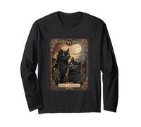 The Lovers Gatto dei Tarocchi Gatto Vintage Occulto Design estetico Maglia a Manica