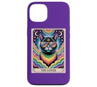 The Lovers Mystic Cat Ally - Arte LGBTQ Rainbow Tarot Pride Custodia per iPhone 13