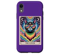 The Lovers Mystic Cat Ally - Arte LGBTQ Rainbow Tarot Pride Custodia per iPhone XR