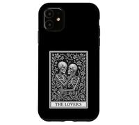 The Lovers Tarocchi Scheletri Incisione Stile Design Custodia per iPhone 11