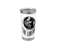 The Lovers Tarocchi Scheletro Luna Mezzaluna Fuorilegge Gotico Bicchiere termico in acciaio inox doppia parete