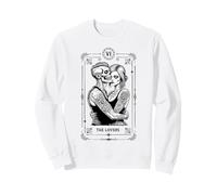 The Lovers Tarocco Carta Zombie Matrimonio Coppia San Valentino Felpa