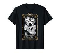 The Lovers Tarocco Carta Zombie Matrimonio Coppia San Valentino Maglietta
